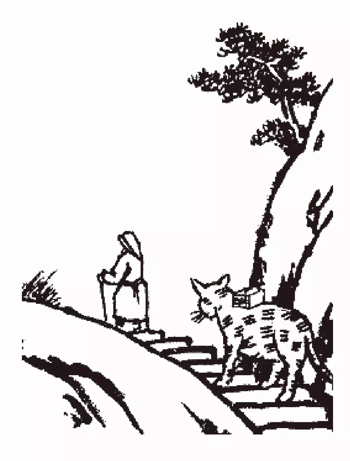 【護生畫集】虎感去鯁