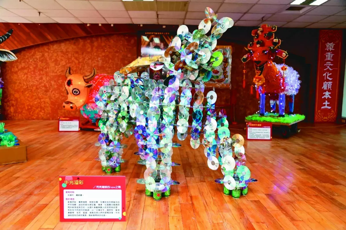 鹿耳門聖母廟 展示創意春牛