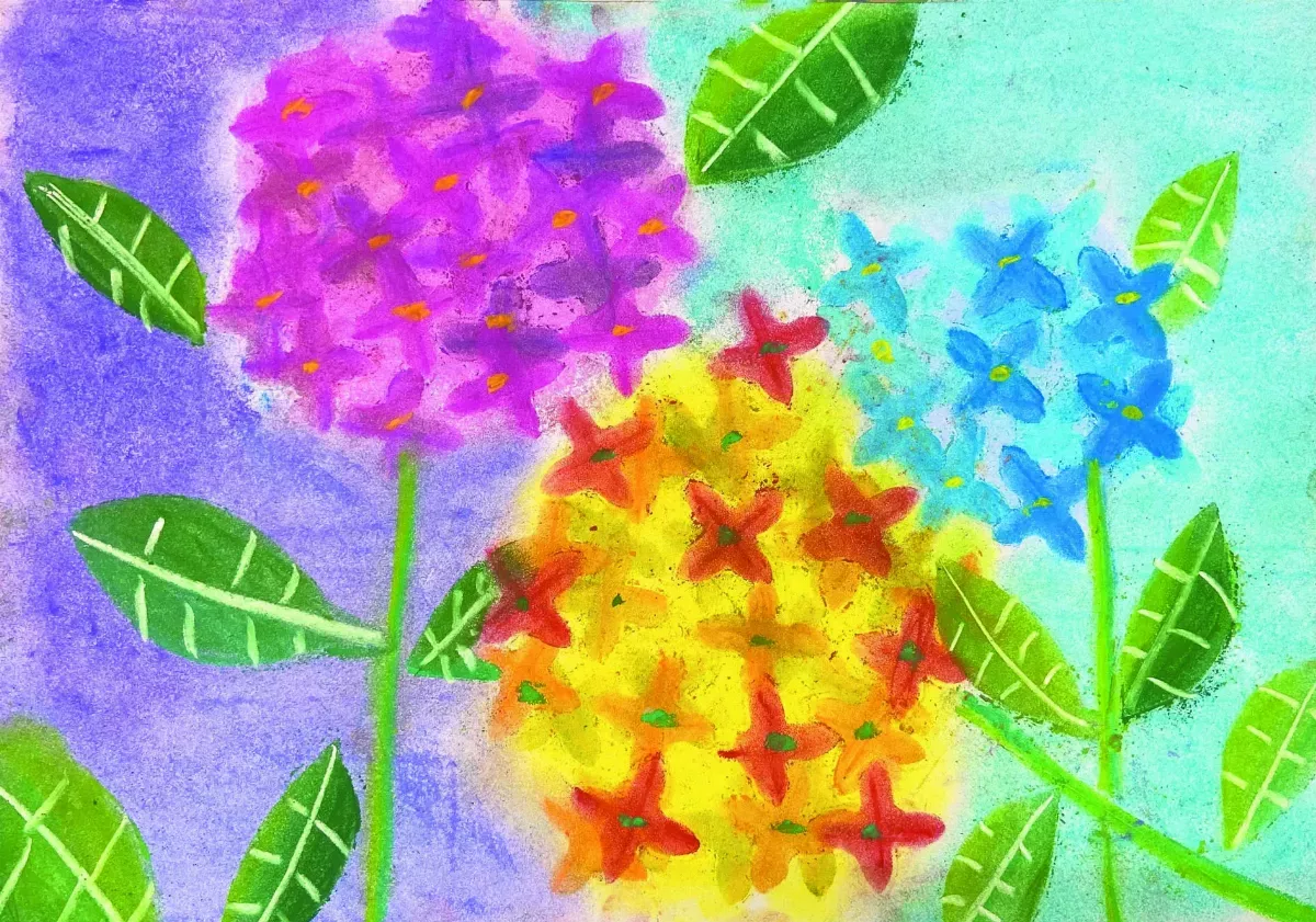 【快樂塗鴉簿】 繡球花開