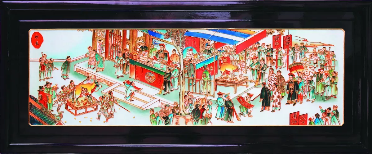 清代〈迎春圖〉 手工掐絲重現