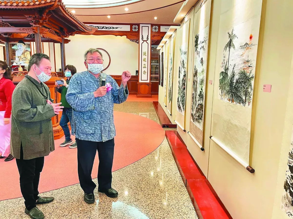 日光寺禪堂成藝廊 展名家書畫