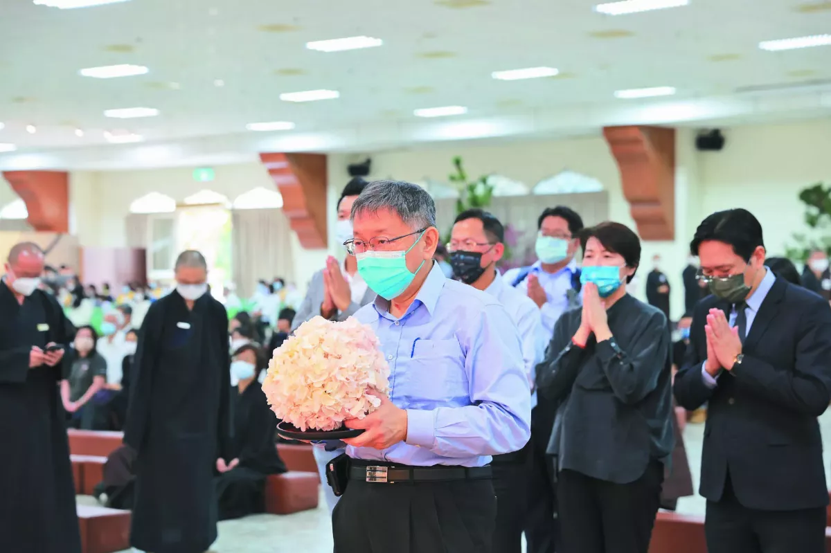 憶師行誼 各界緬懷追悼 大師言行永留心中 柯文哲讚歎