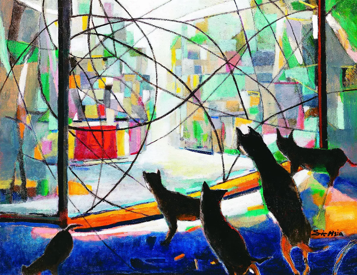 【意象‧漫遊——江秋霞個展 】窗外