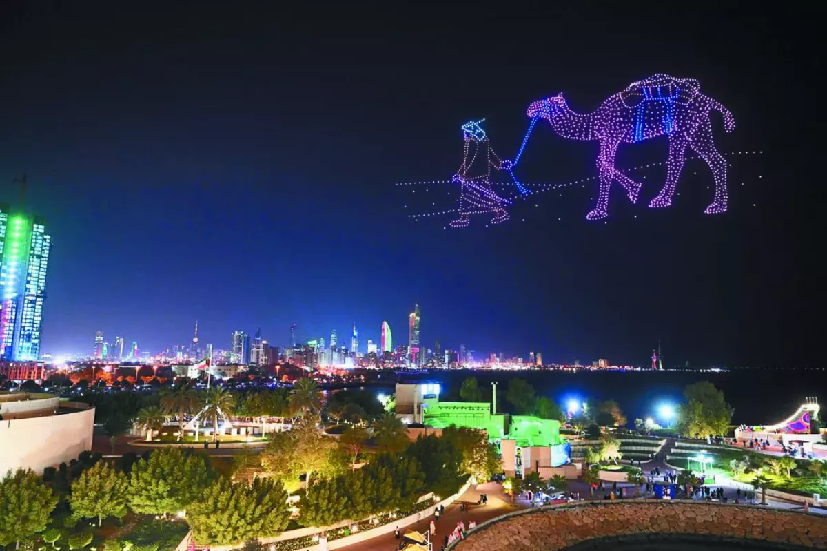 科威特無人機燈光秀