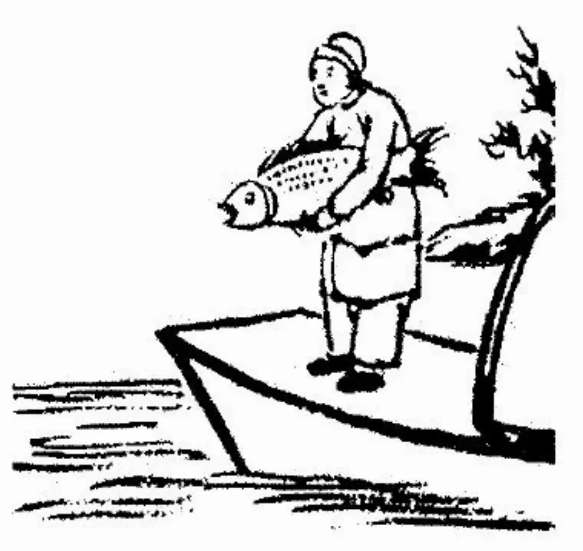 【護生畫集】放魚得報  