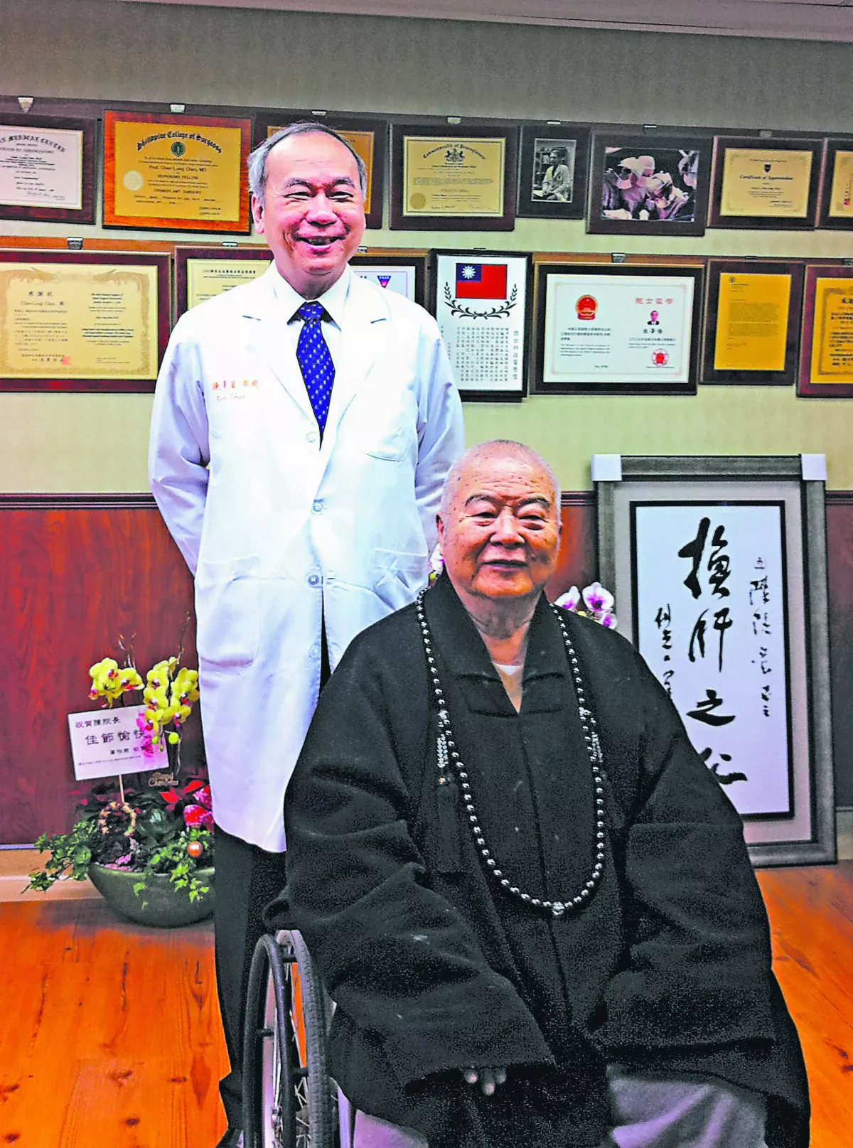 陳肇隆感念星雲大師 百年菩提樹贈佛光山