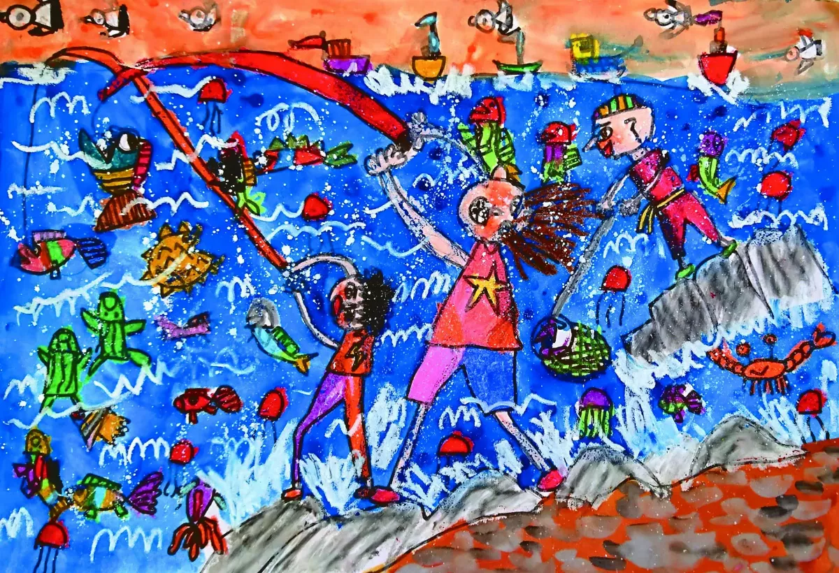 【快樂塗鴉簿】釣魚