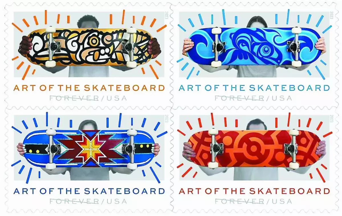 「滑板藝術」郵票