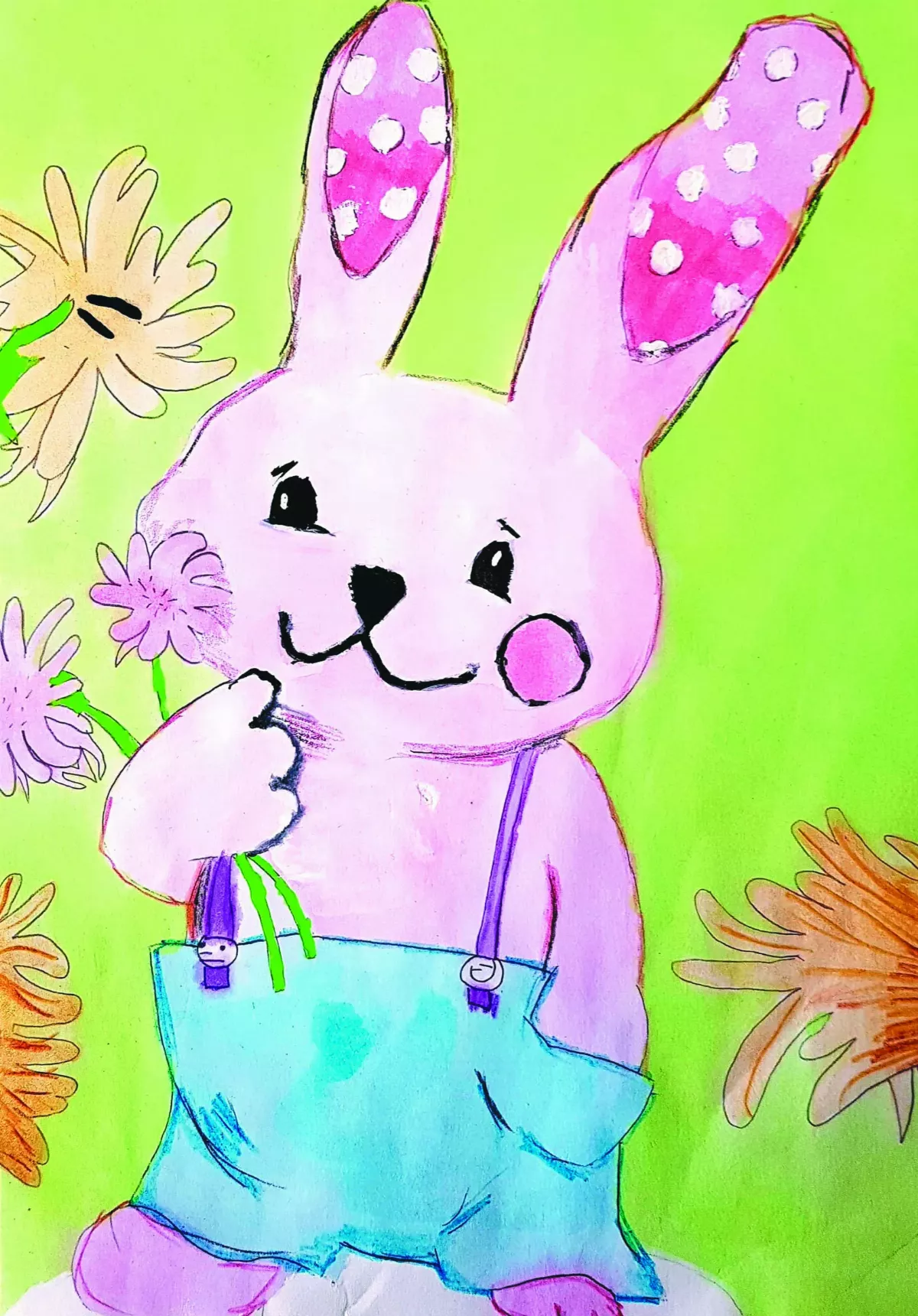 【快樂塗鴉簿】 可愛的兔子 