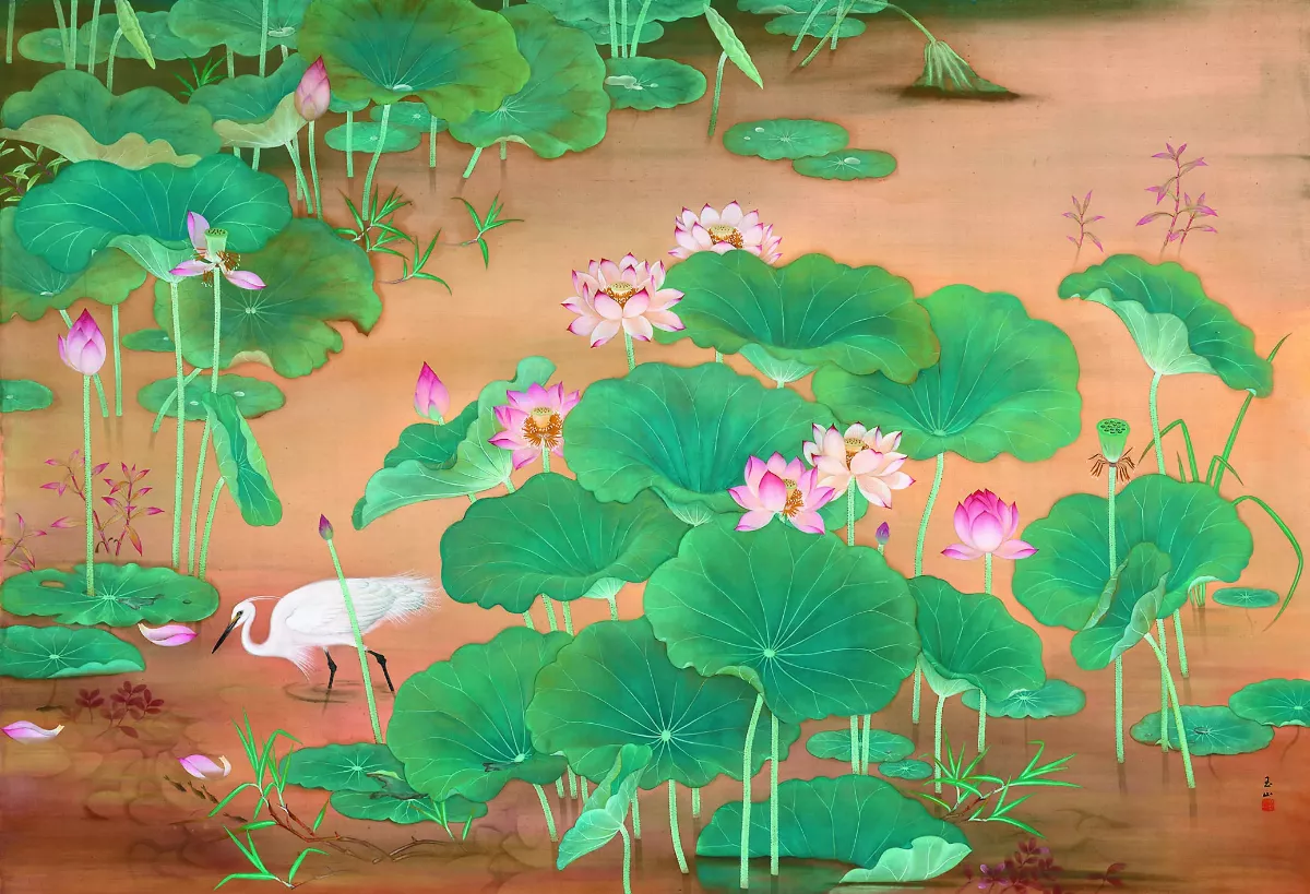 國美館35周年慶  展出國寶級蓮池