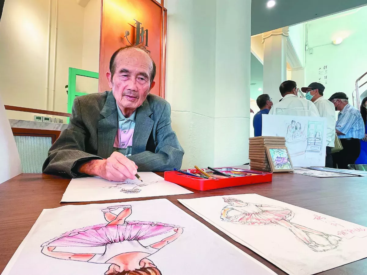 畫魂被喚醒 80歲失智爺爺開畫展