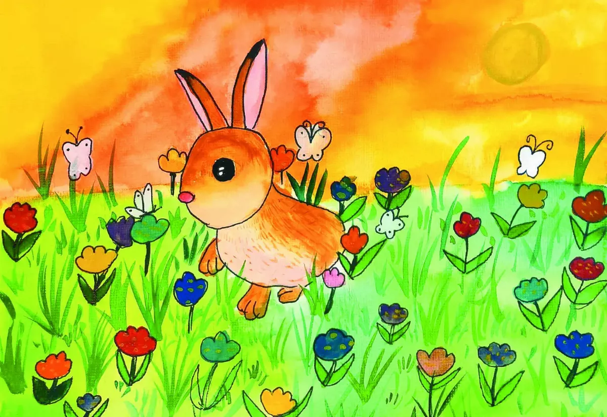 【快樂塗鴉簿】 兔子愛春天 