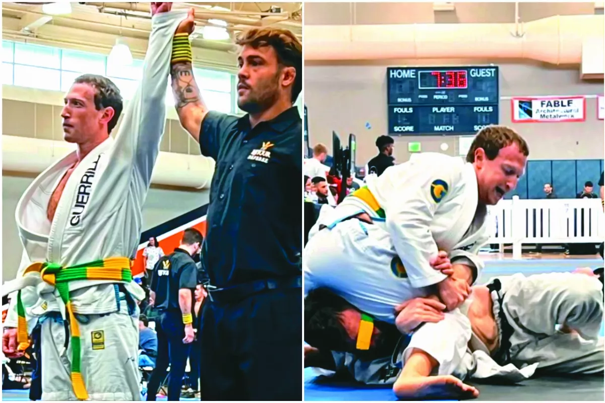 柔術賽奪牌 祖克柏穿金戴銀