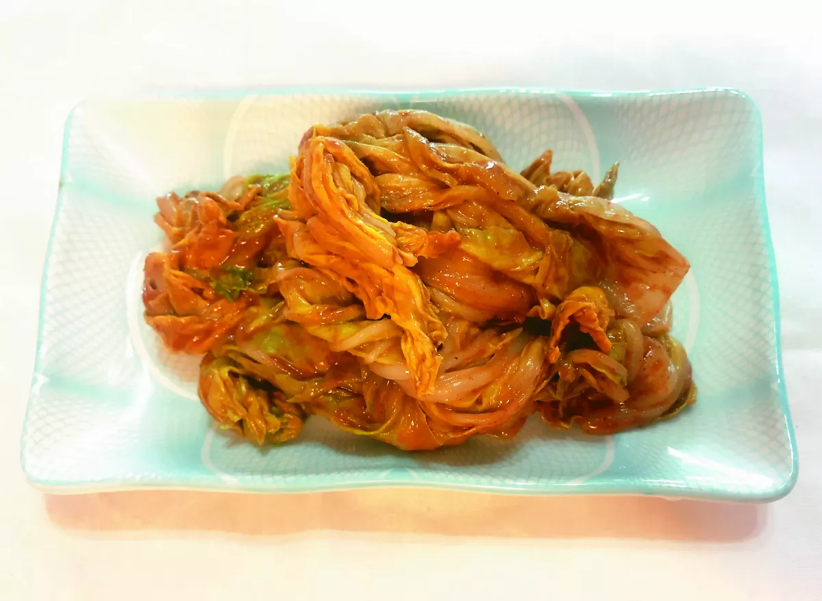 芝麻醬佐葉菜