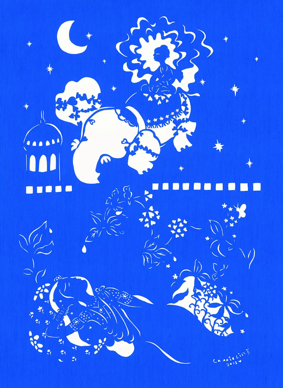 【藏在剪紙中的故事──佛陀八相成道圖】入 胎