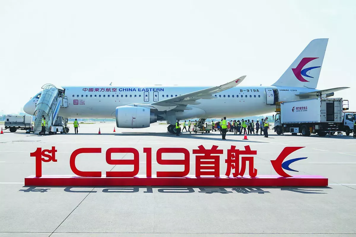 挑戰波音和空巴 上海←→北京 陸產客機C919商業首飛