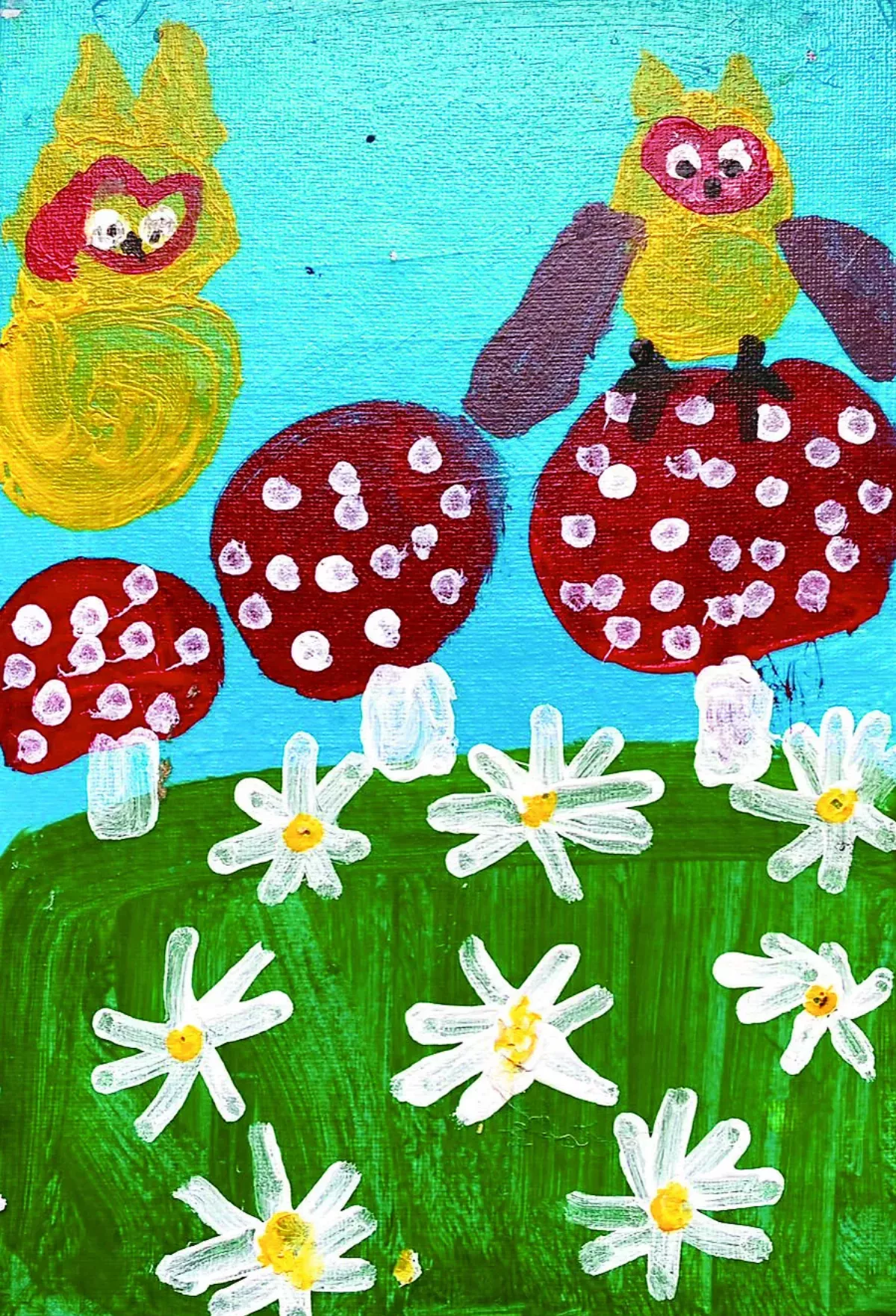 【快樂塗鴉簿】花園裡的貓頭鷹