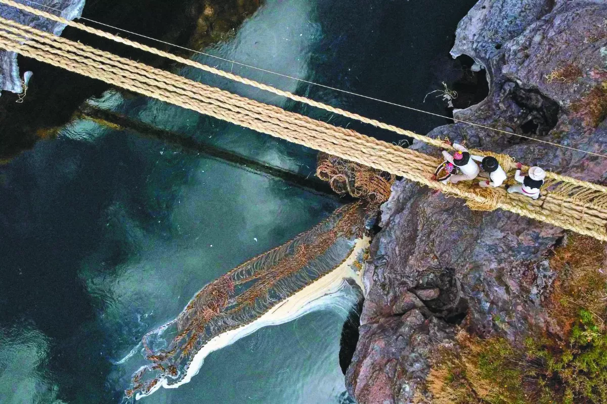 印加繩橋 除舊布新