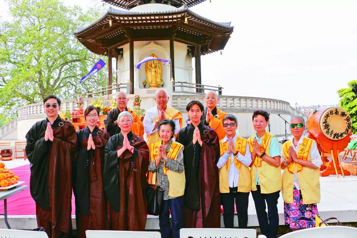 倫敦和平塔38周年  佛光山應邀祈福