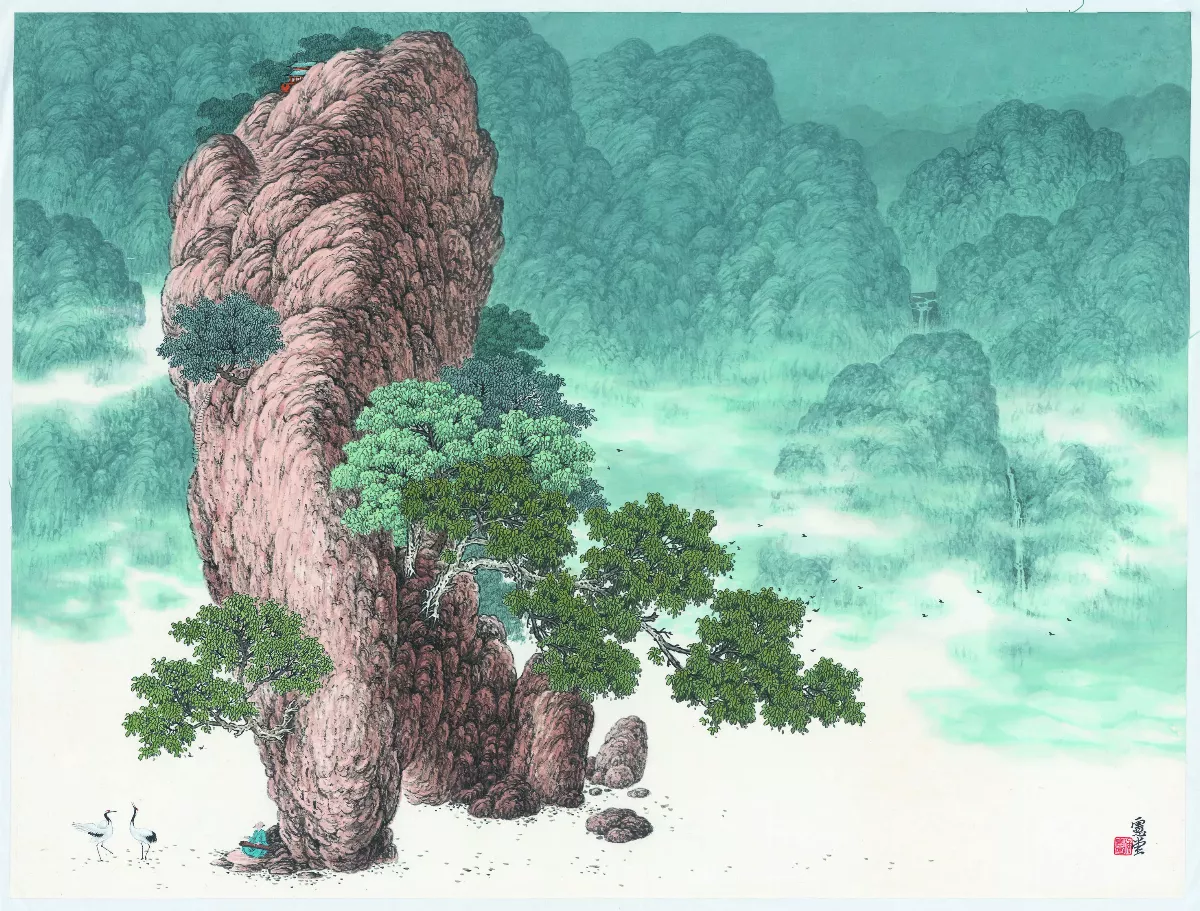 【欲、逸之境──侯憲堂水墨畫展】琴鳴鶴舞