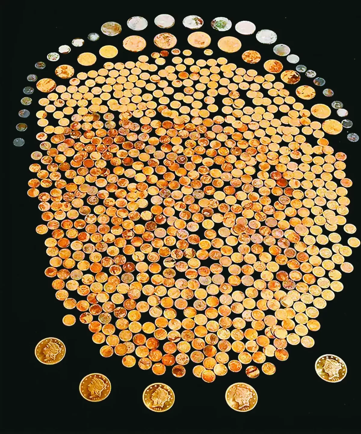 玉米田挖出19世紀金幣
