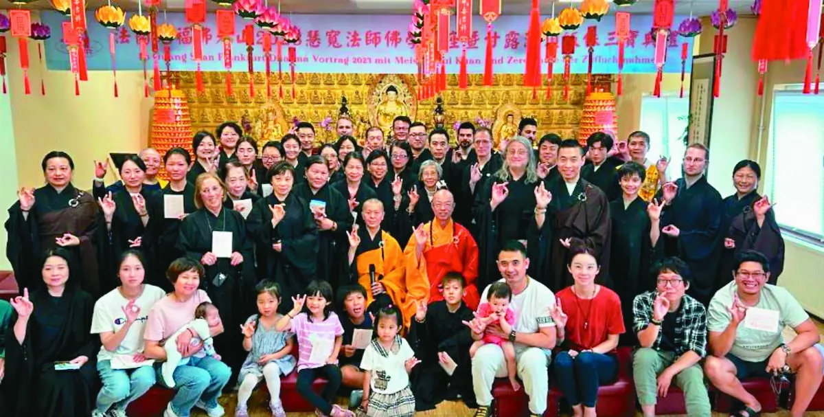 法蘭克福佛光人 聆聽法筵皈依三寶