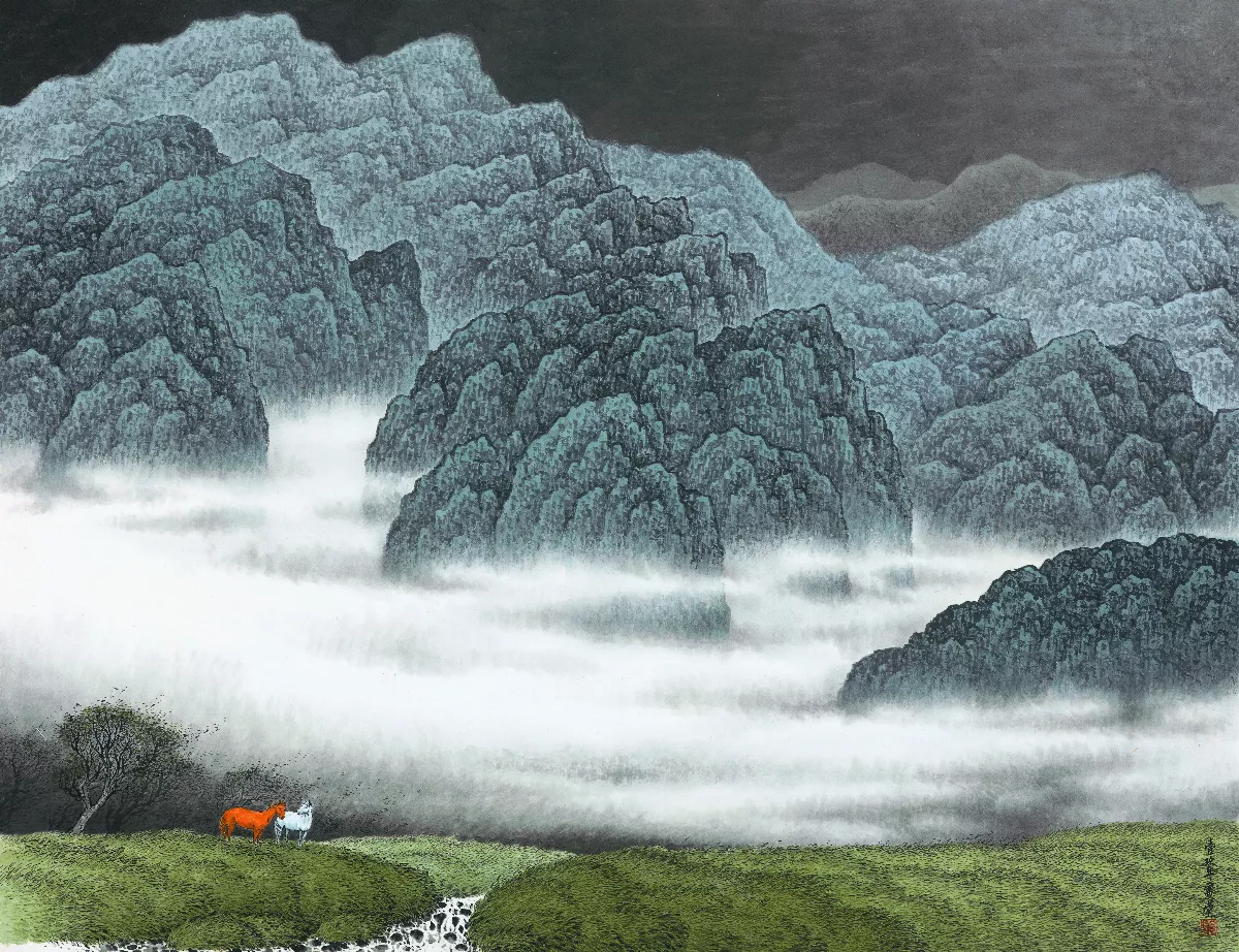 【欲、逸之境──侯憲堂水墨畫展】蒼茫風草問蒼穹