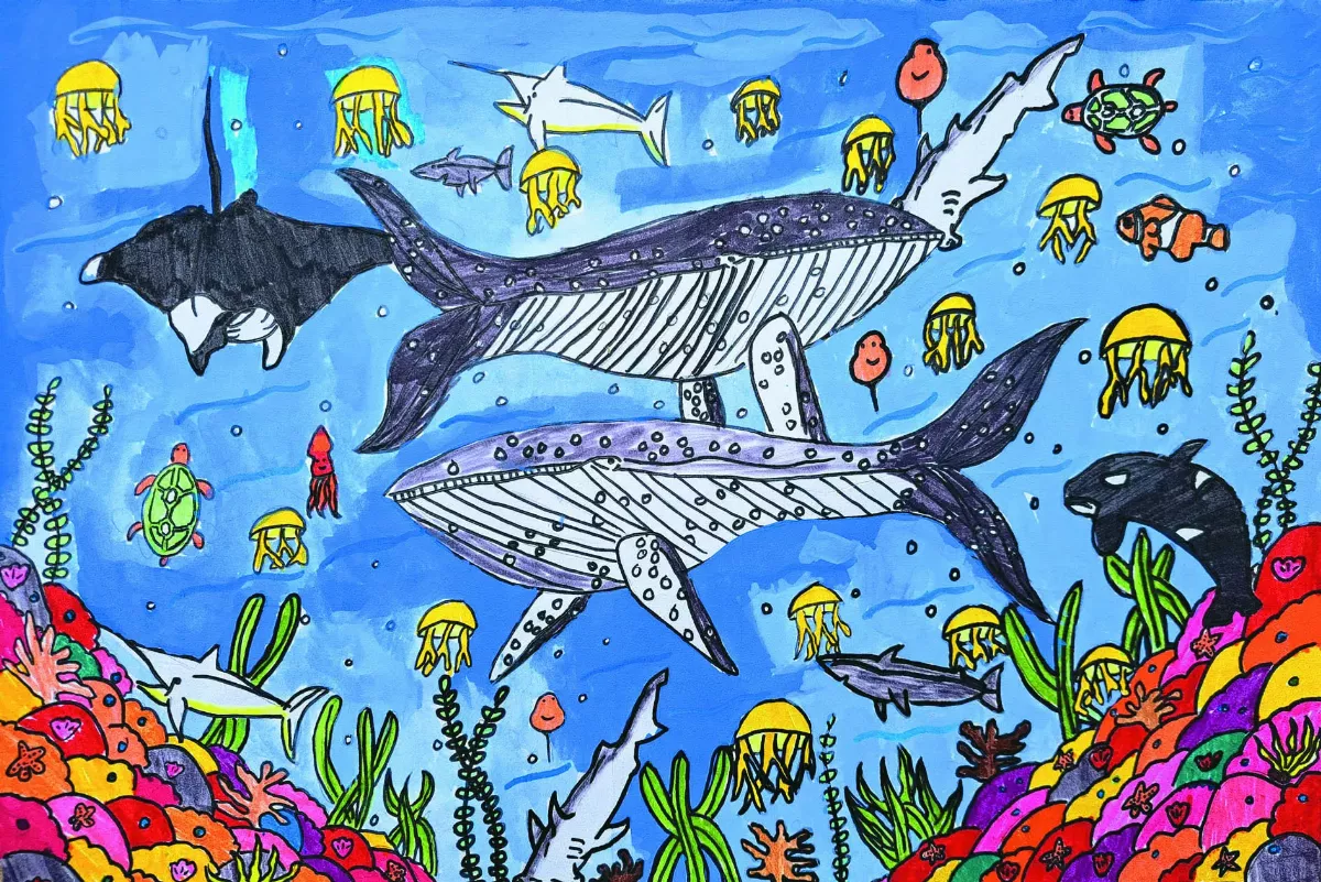 【快樂塗鴉簿】熱鬧的海洋 