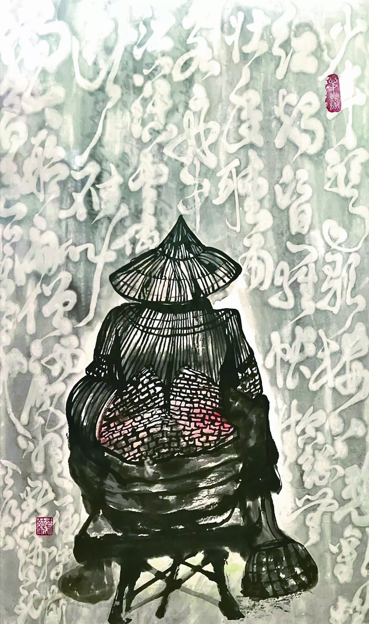 【水火——郭芳純、林娟藝術創作展】聽雨纏綿