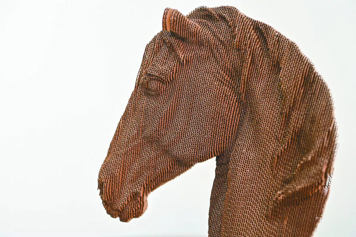 瓦楞紙72變  化身山西晉商大院