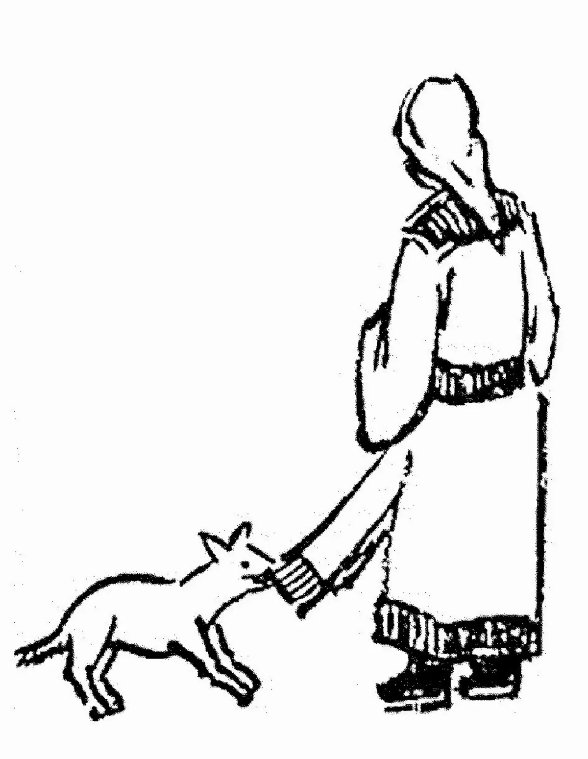 【護生畫集】犬勸避禍