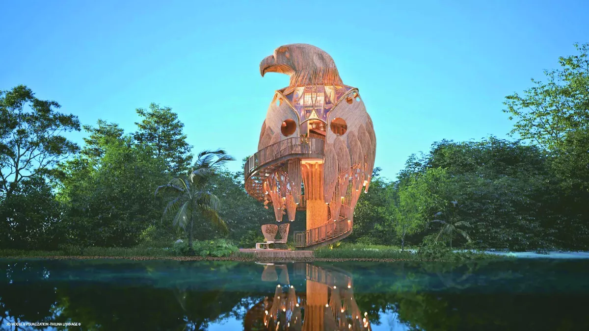 3D建築模型 建物融入大自然