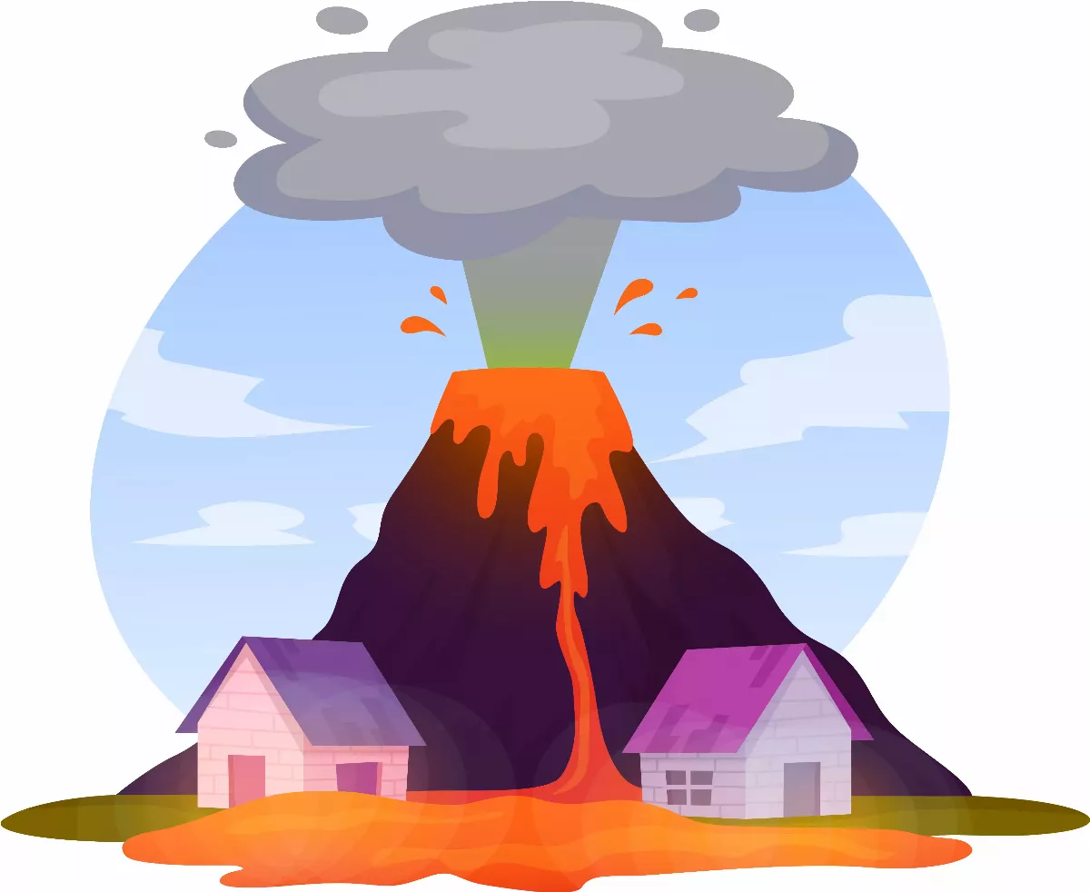 火山爆發與爆米花