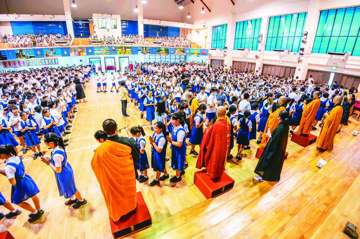 新加坡佛光山   為彌陀學校考生祈福