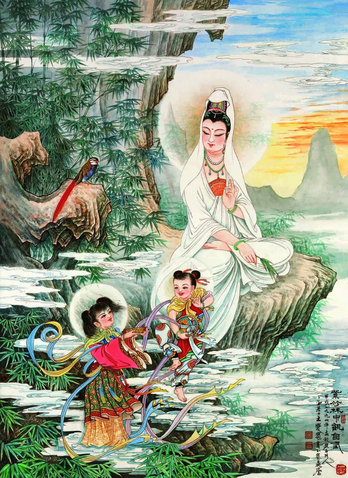 【寬鼎畫語】 紫竹林中觀自在