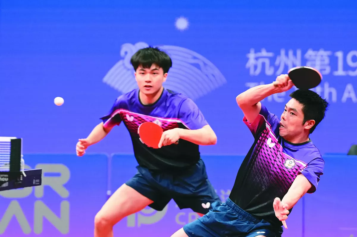 亞運桌球 林昀儒／莊智淵絕地逆轉保底銅牌