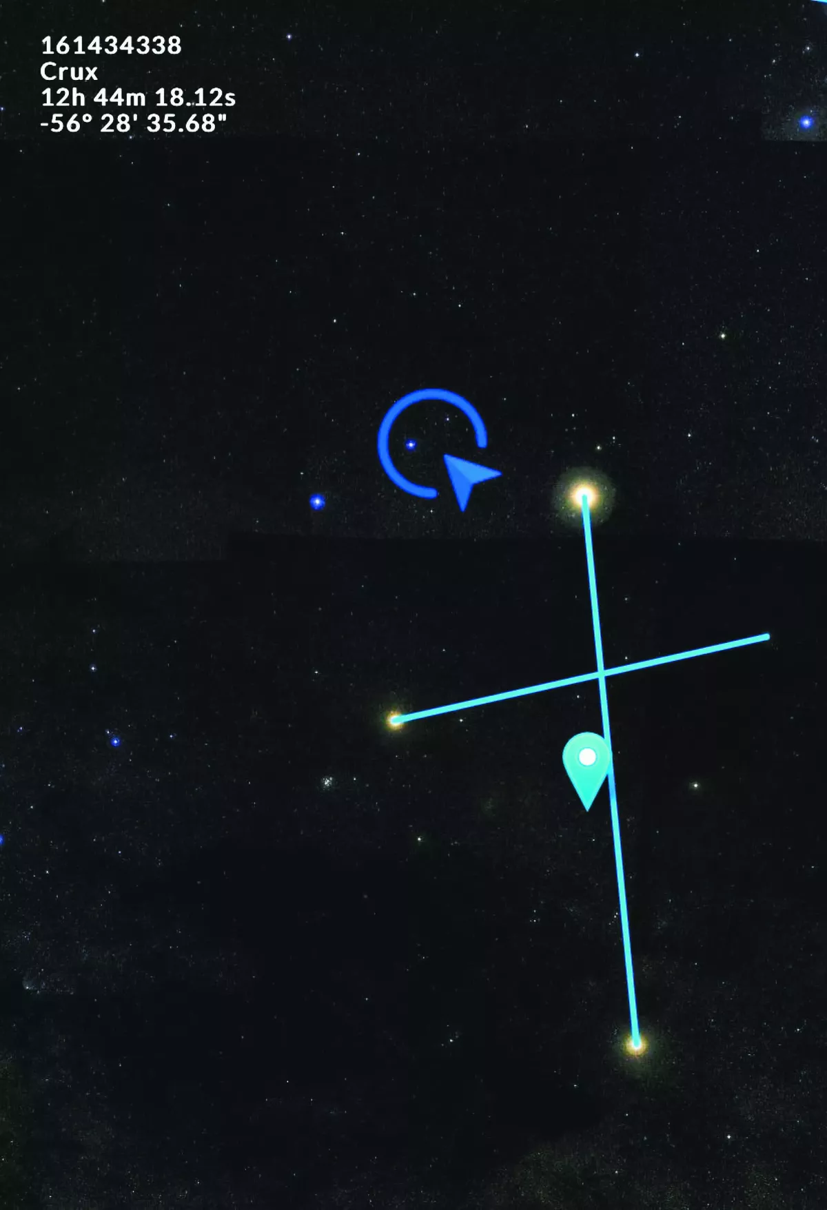 南半球天空   「星雲大師」星光閃耀