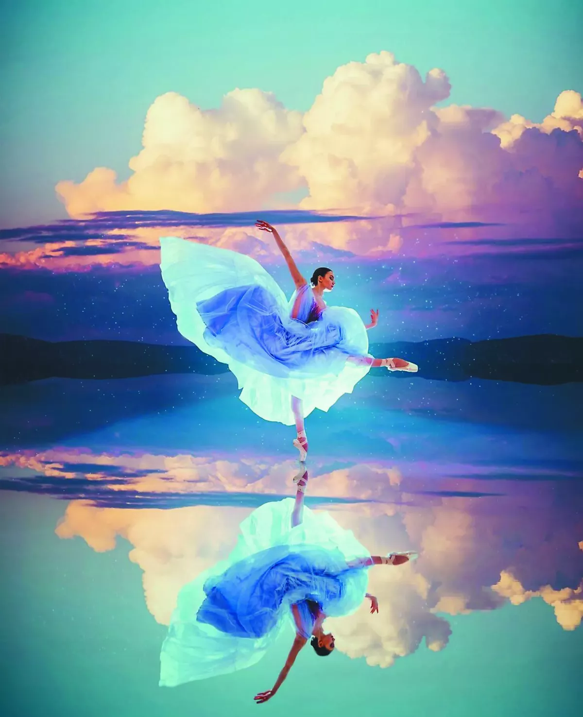 禮服融入自然 舞動奇幻美景 
