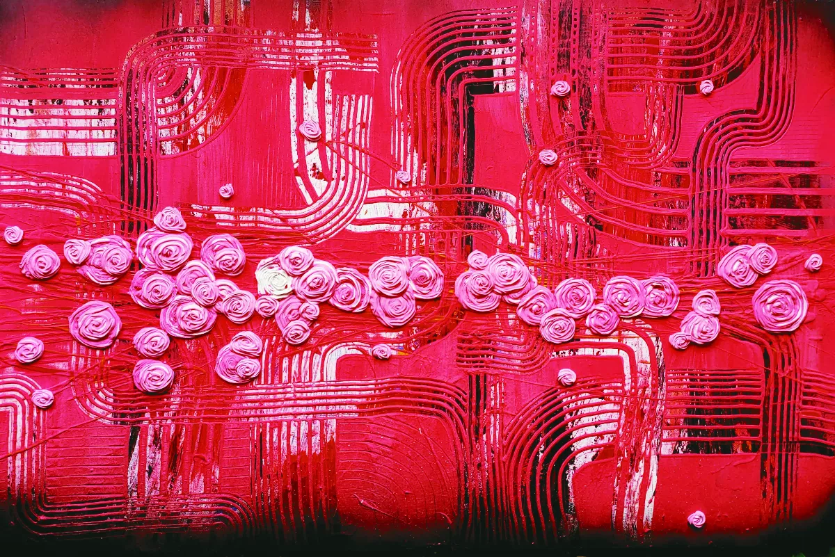 【牛牛肌理畫——黃雪媛個展】玫瑰般的無常