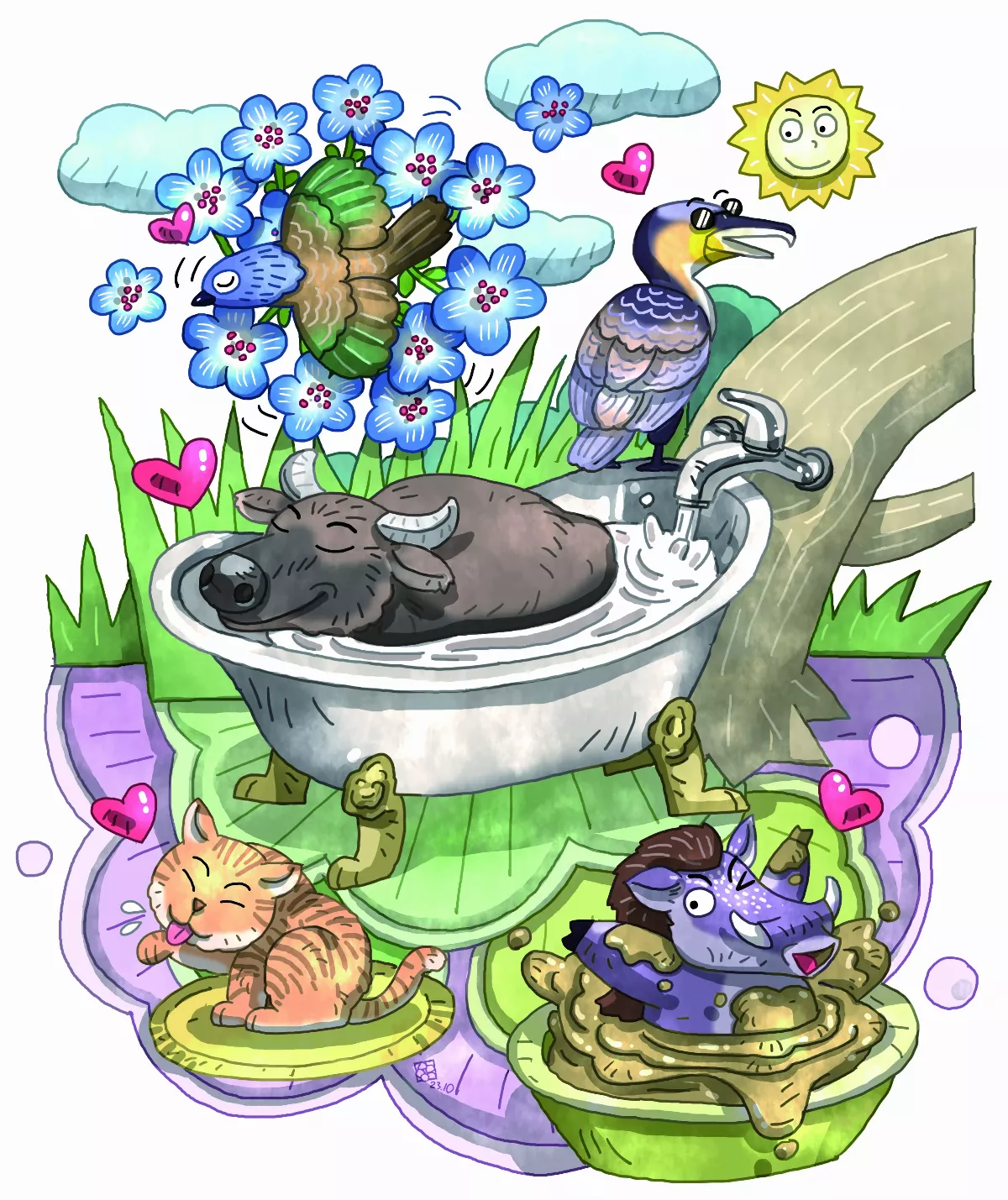 動物洗澡大探索