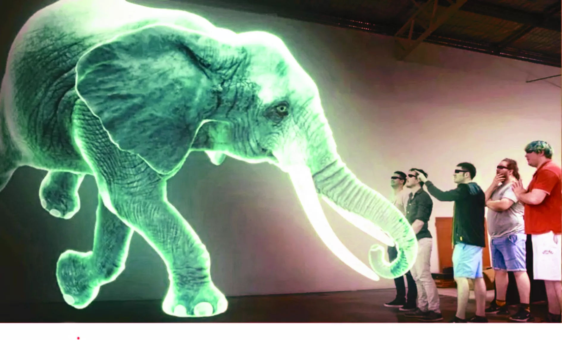 立體投影技術躍進 打造3D動物園