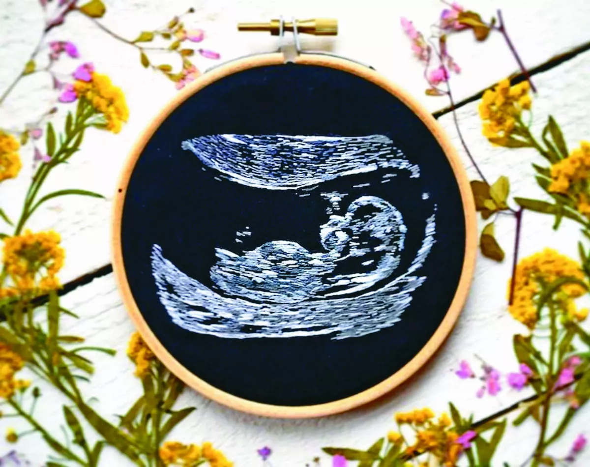 超音波刺繡 紀念媽媽懷胎時刻