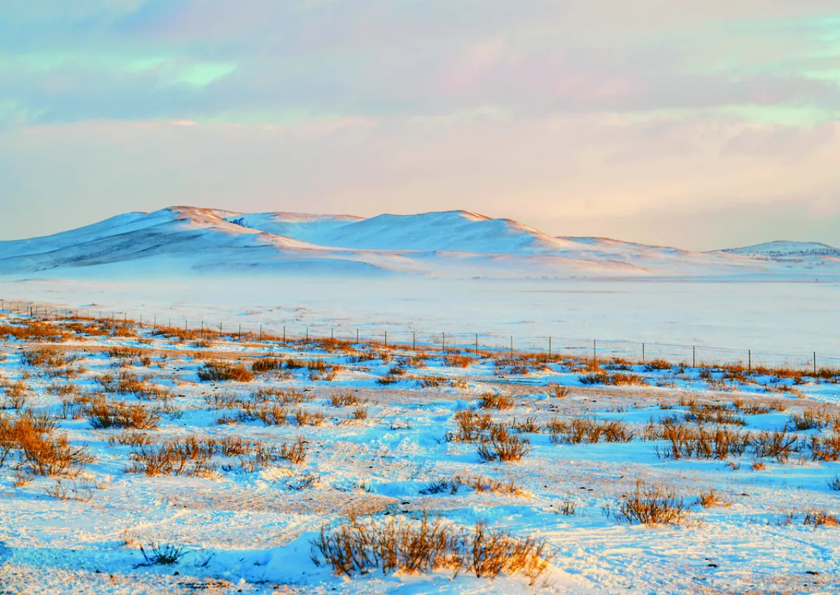 內蒙草原 雪景美如畫
