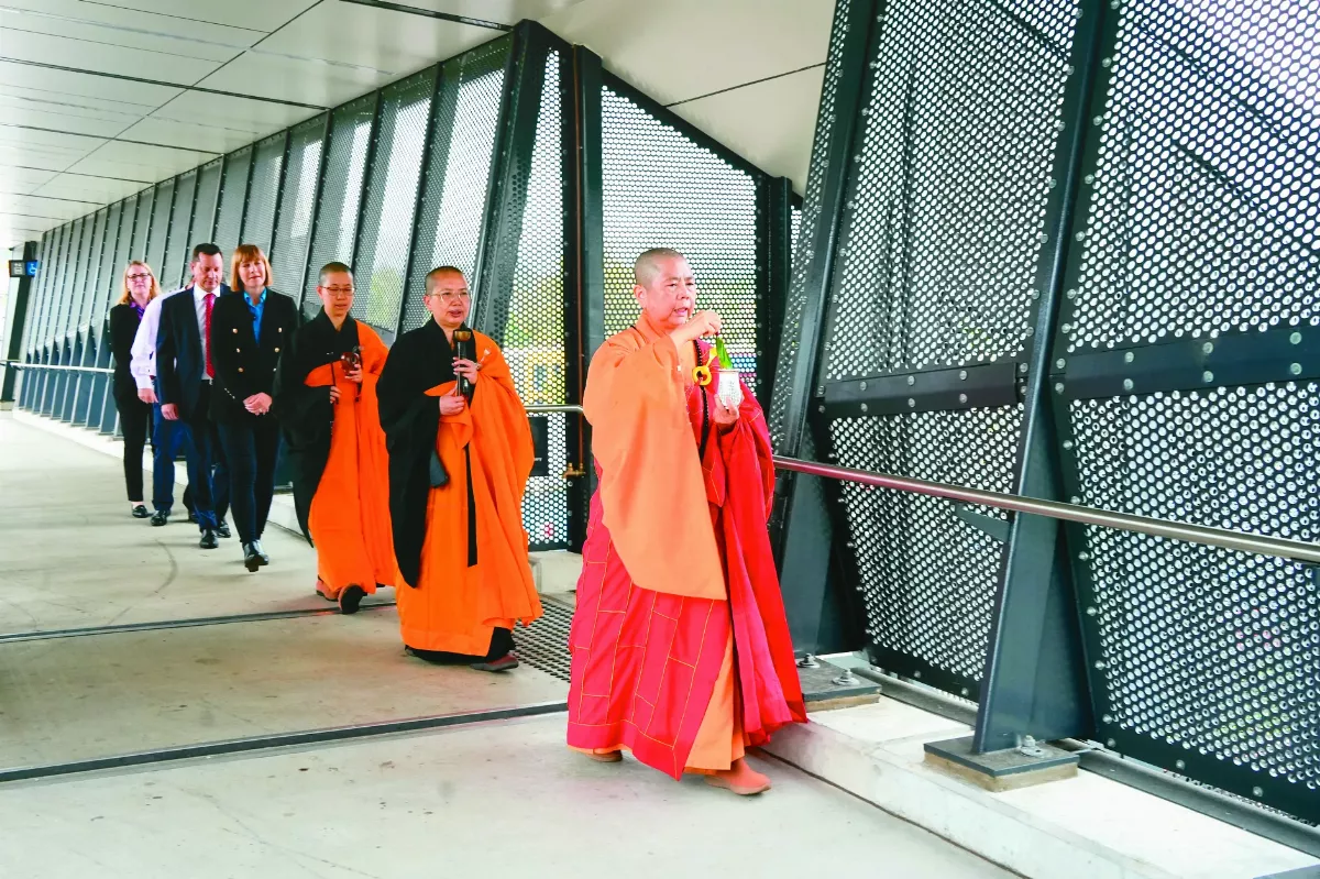 Unanderra火車站升級 南天寺灑淨