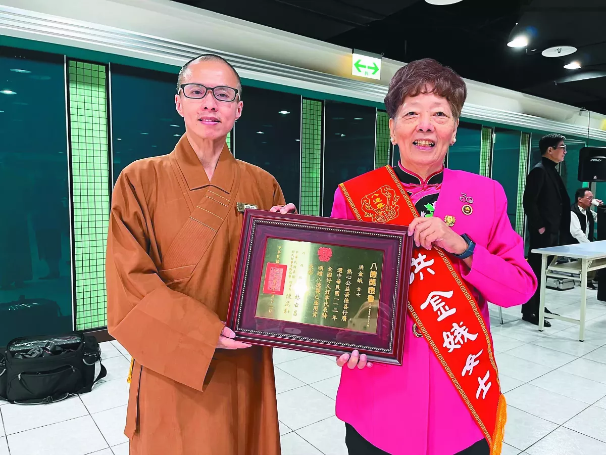 用佛法照亮更生之路 好人好事代表洪金娥  效法大師進監獄弘法