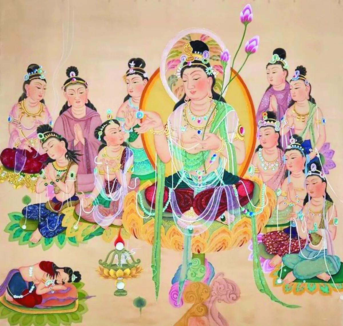 敦煌石窟經變圖  林筠清師生聯展