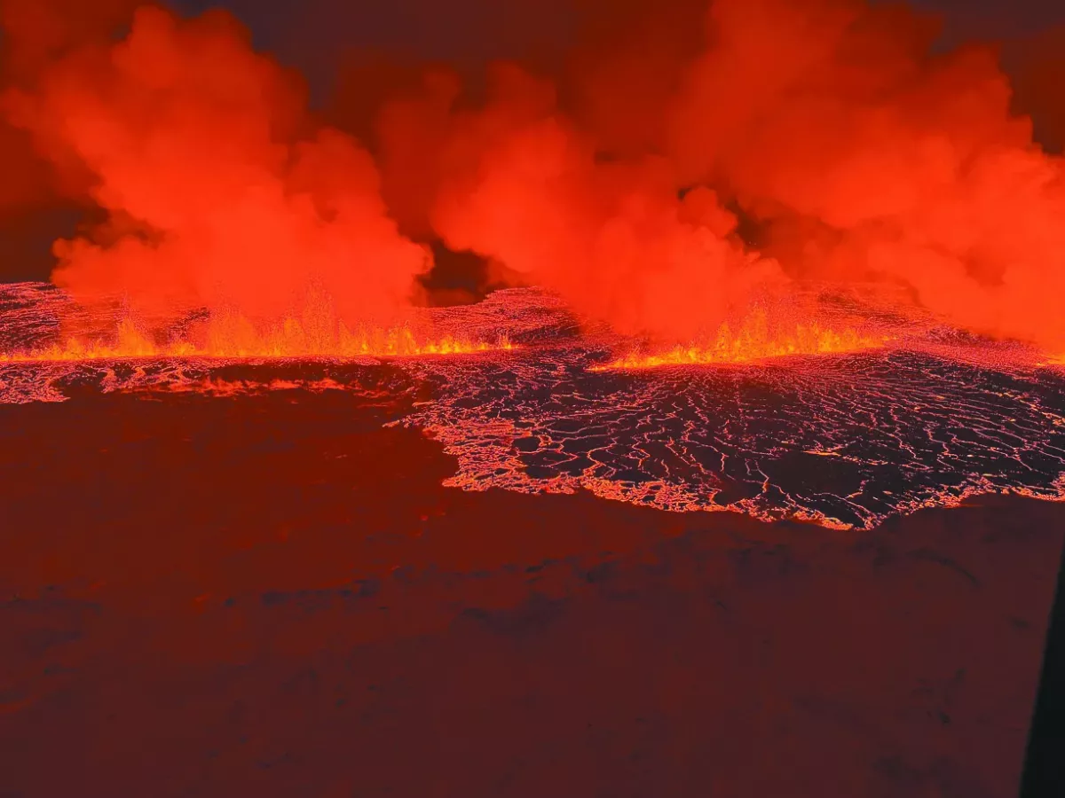 冰島火山噴發