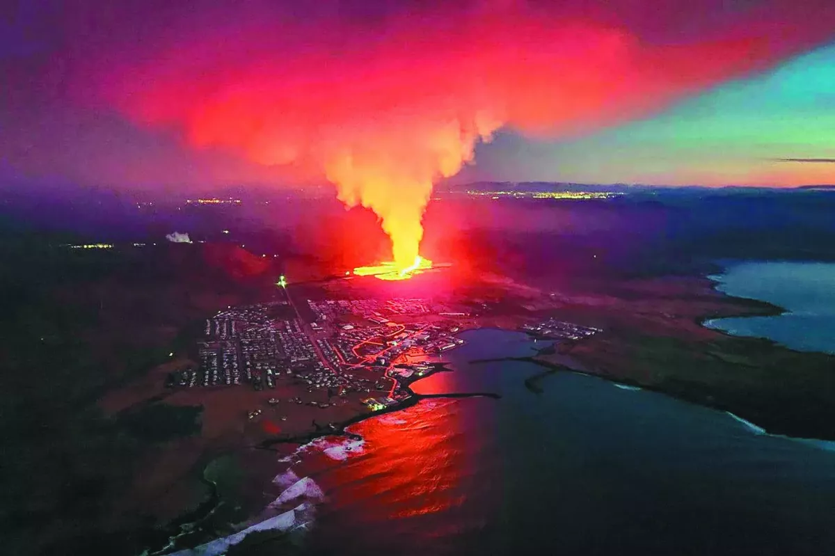 冰島火山噴發