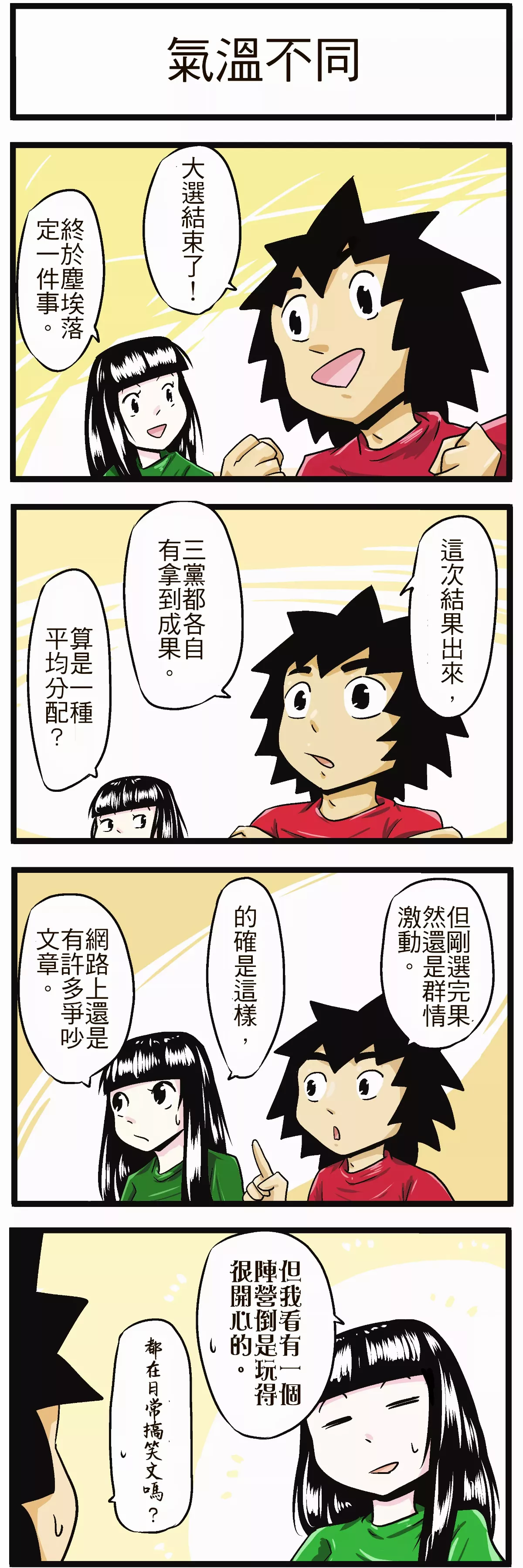 【時事必考題】氣溫不同