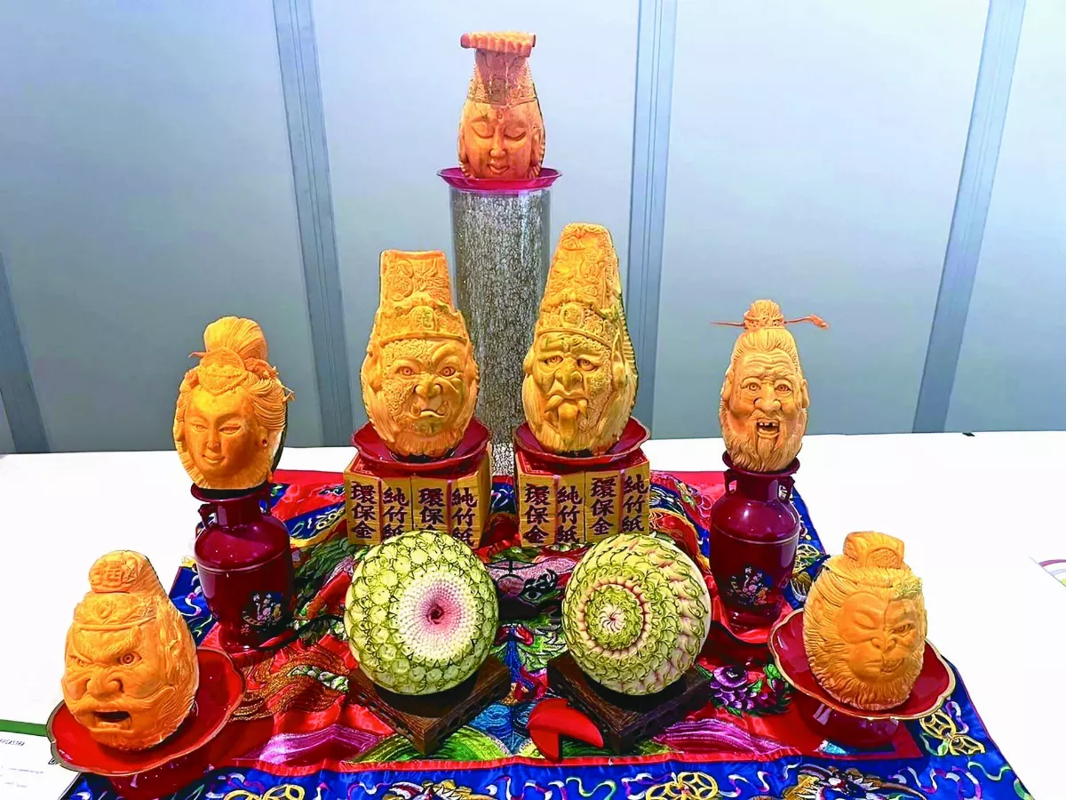南瓜刻神像  奪世界廚藝賽特金